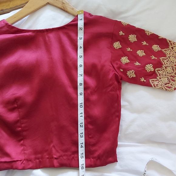 Vintage Silk Indian Bridal Lehenga 3 Piece Set - Picture 12 of 16